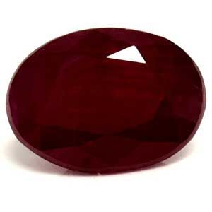 Rubin 1,60 ct, czerwony, szlif owalny