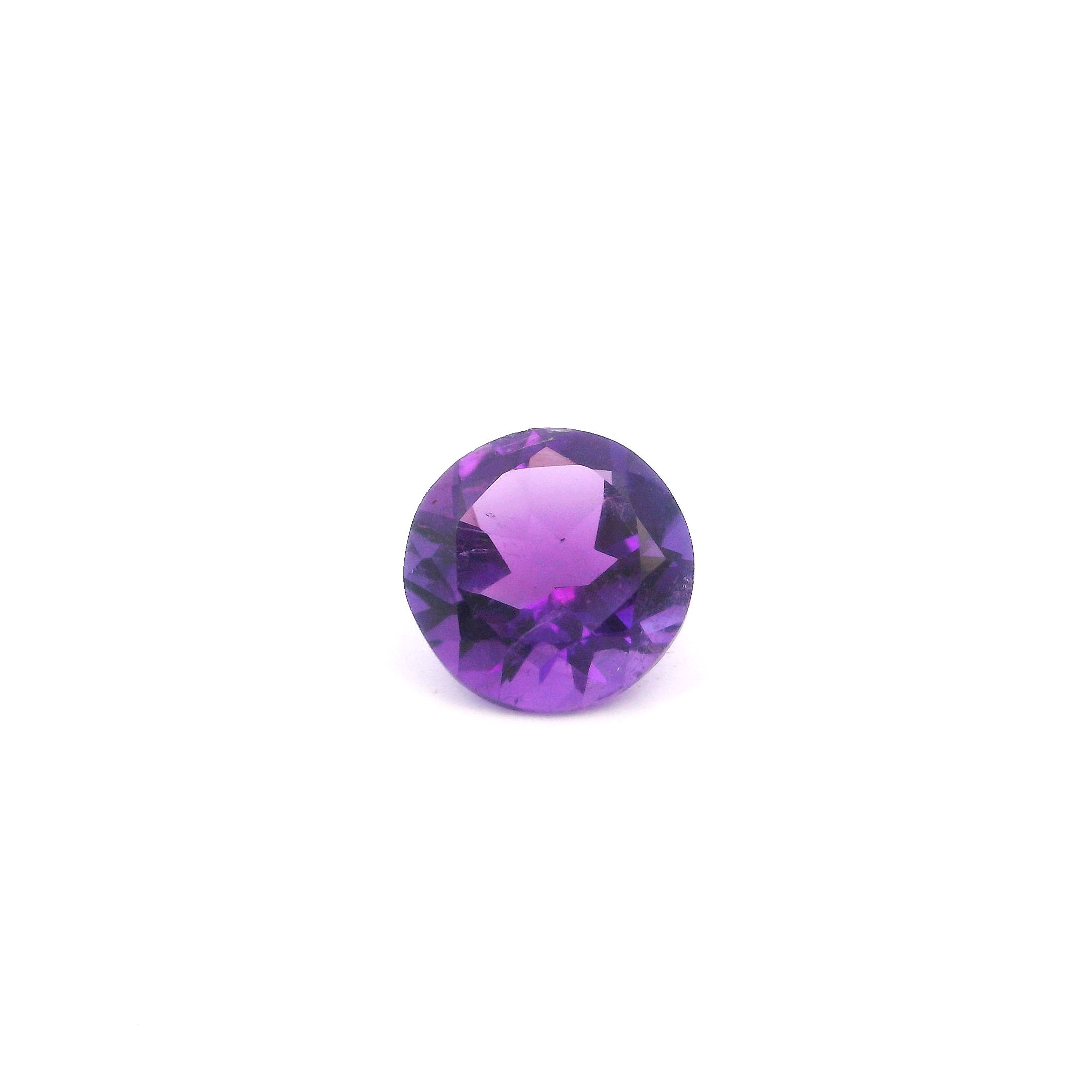 Ametyst 1,69 ct, purpurowy, szlif okrągły