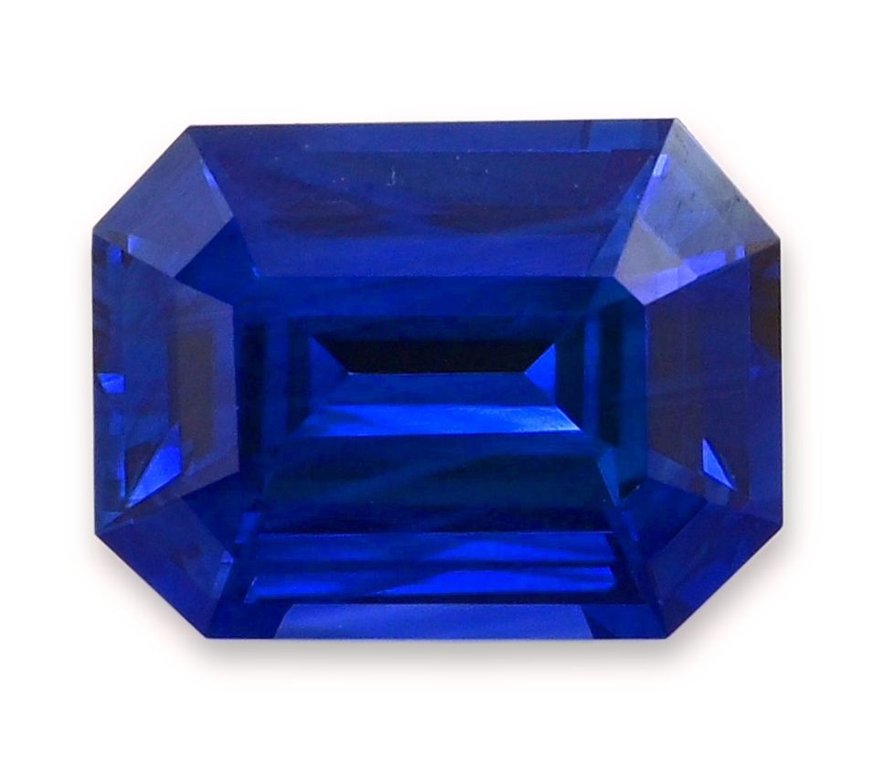 Szafir 1,32 ct, niebieski, szlif szmaragdowy