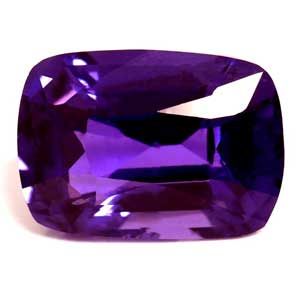 Szafir 2,51 ct, purpurowy, szlif cushion