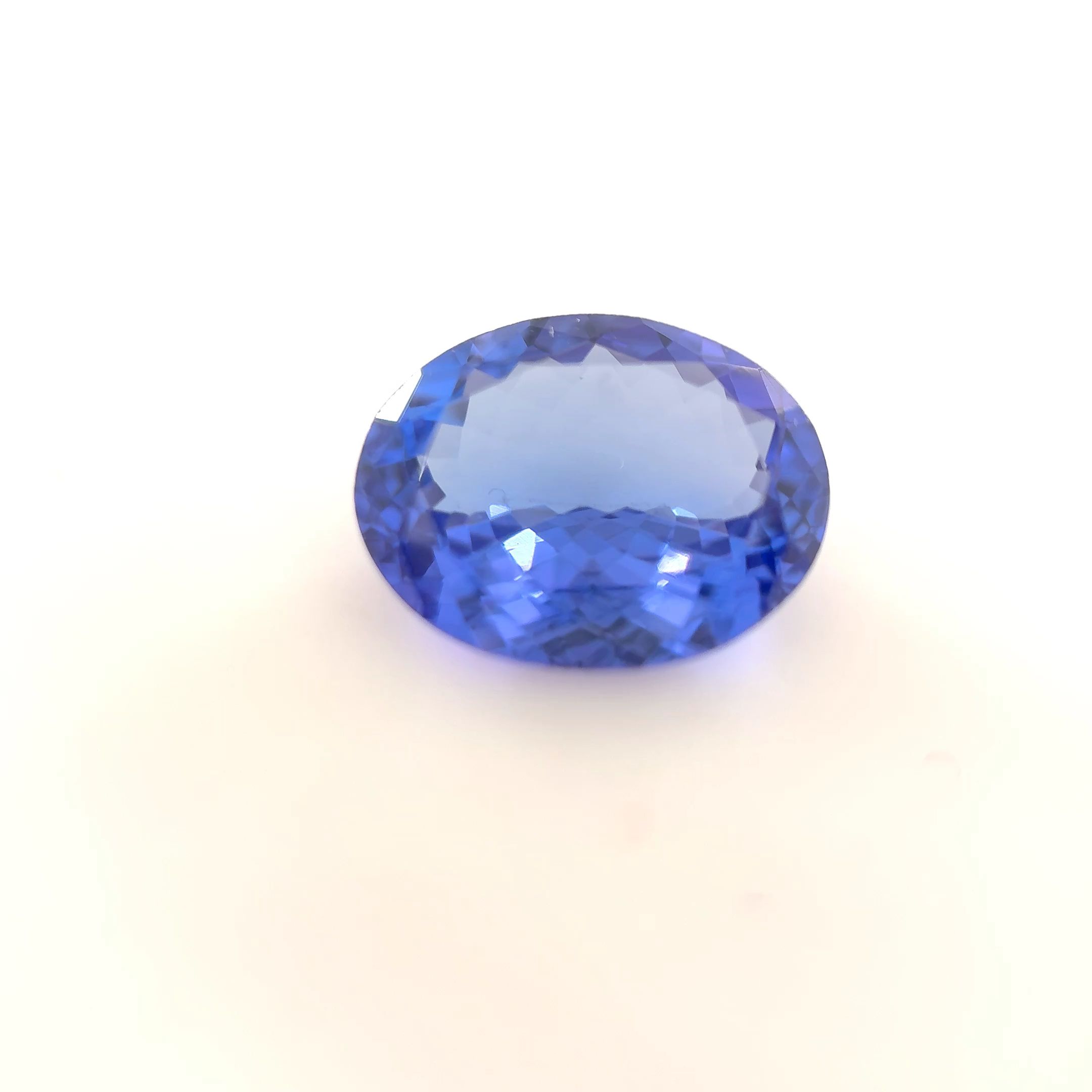 Tanzanit 2,86 ct, niebieski, szlif owalny