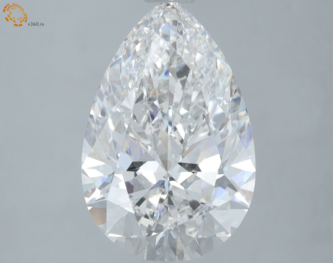 2.34 Carat F VVS2 Pear Lab Diamond