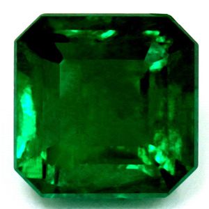 Szmaragd 1,15 ct, zielony, szlif szmaragdowy