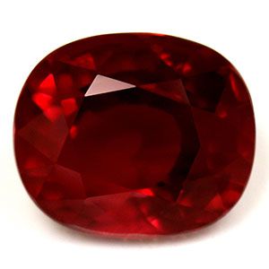 Rubin 1,53 ct, czerwony, szlif cushion