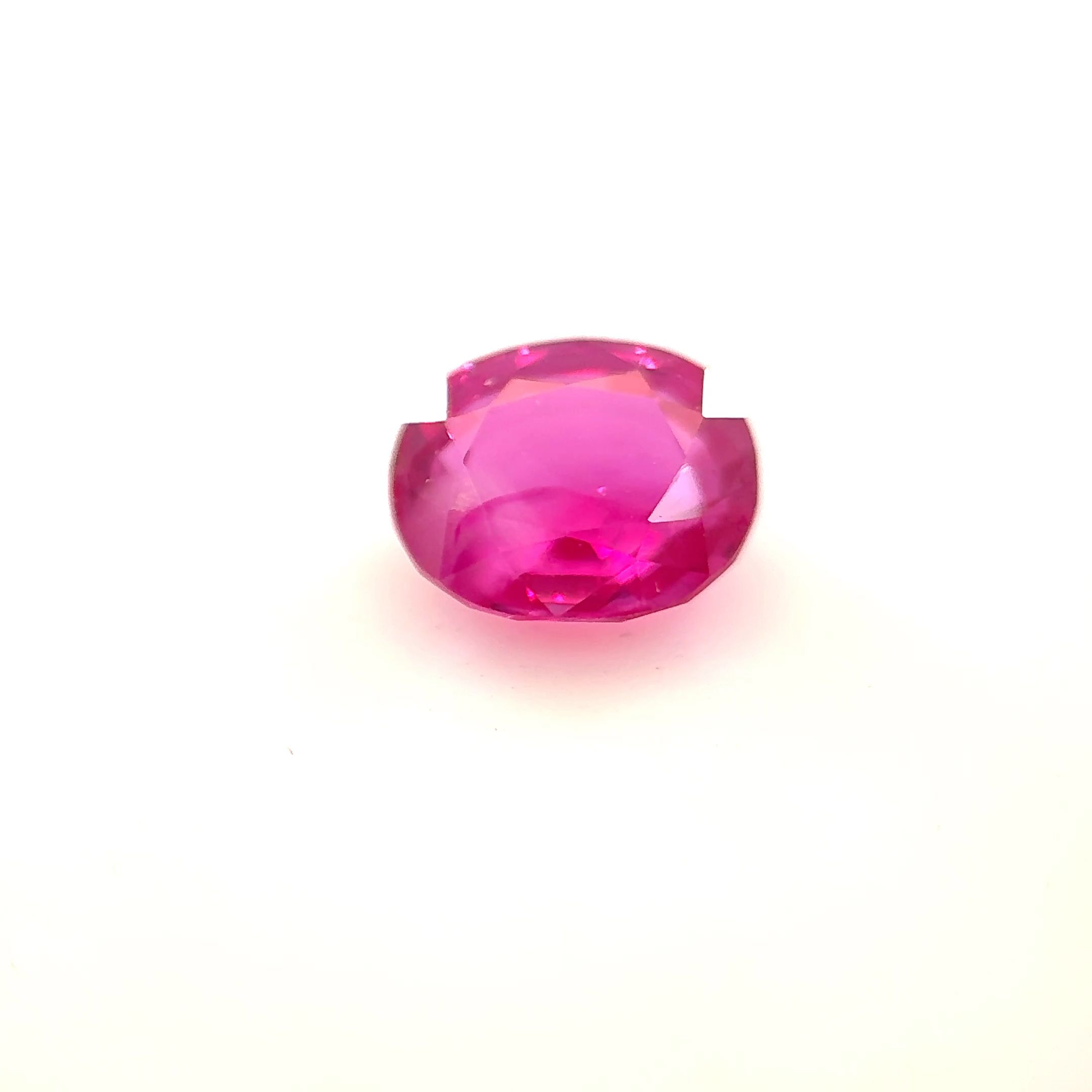 Rubin 1,16 ct, czerwony, szlif owalny