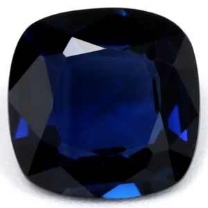 Szafir 1,17 ct, niebieski, szlif cushion