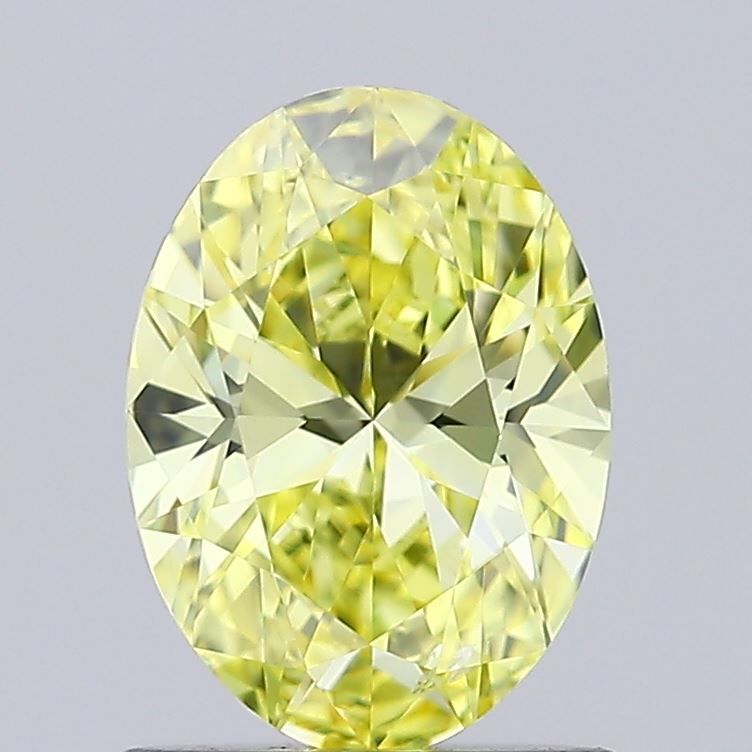 0.84 CT Fancy Intense Yellow OVAL