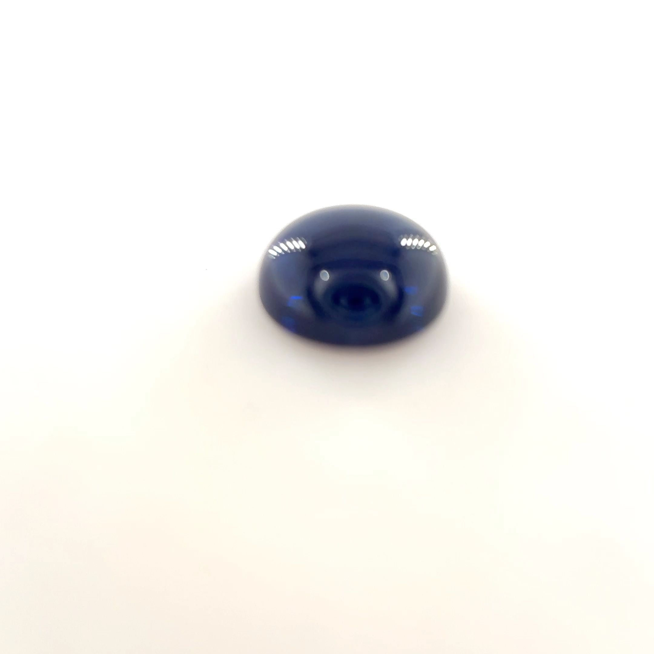 Szafir 1,08 ct, niebieski, kaboszon