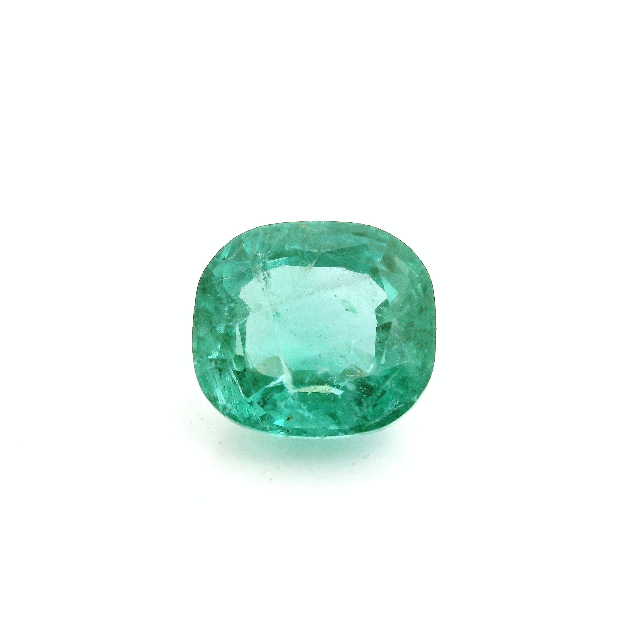 4.36 ct Cushion Emerald