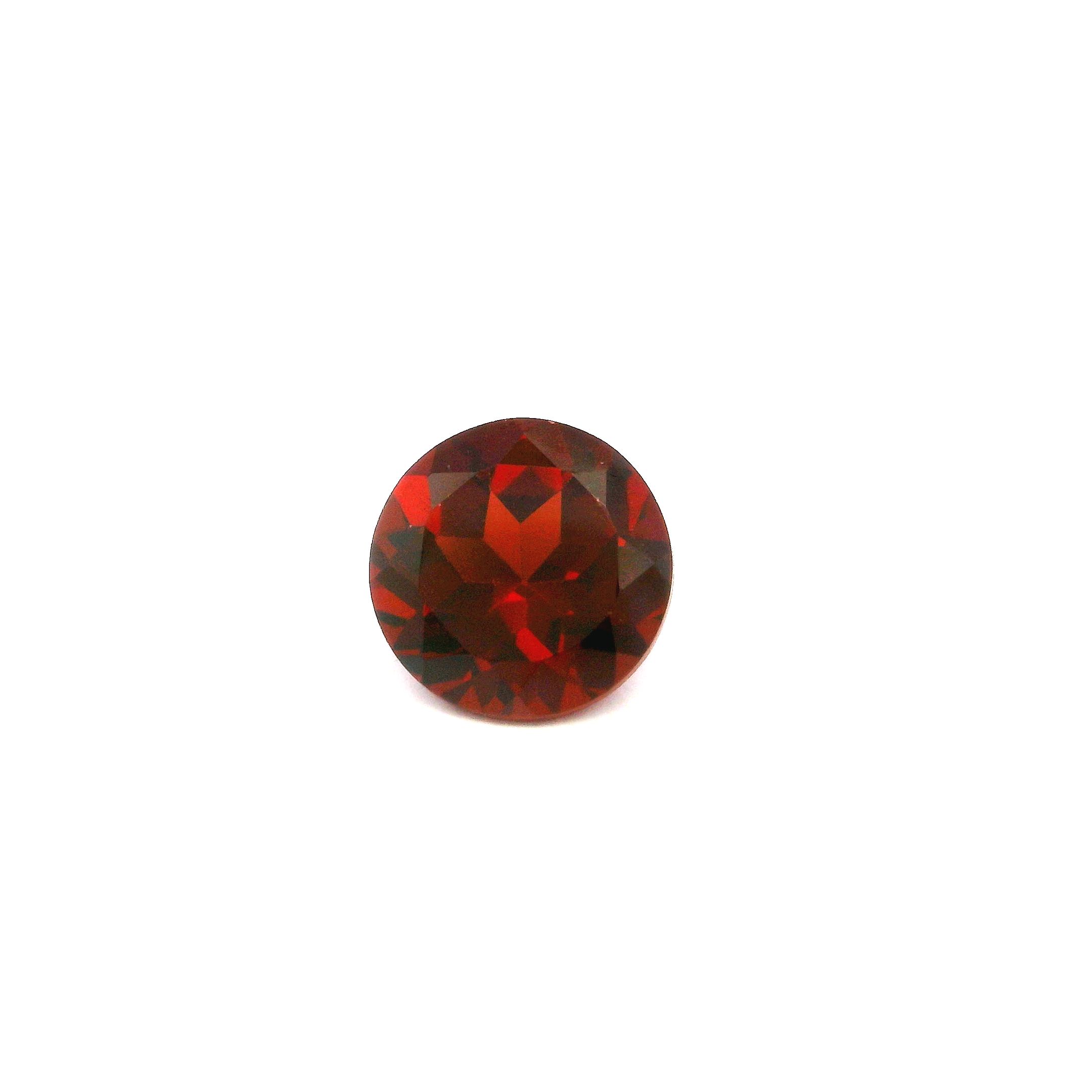 Granat 2,44 ct, czerwony, szlif okrągły