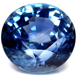 Szafir 2,02 ct, niebieski, szlif okrągły