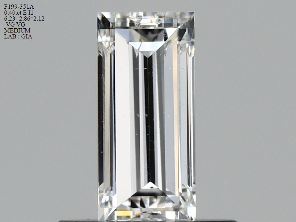 Prírodný diamant bageta,...