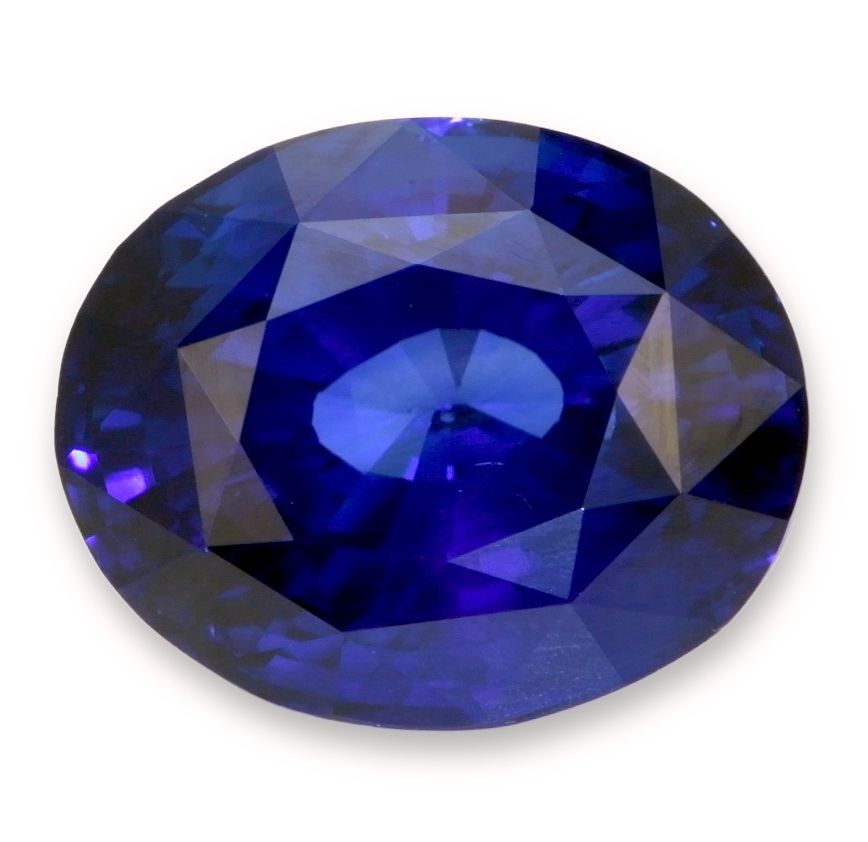 Szafir 6,16 ct, niebieski, szlif owalny
