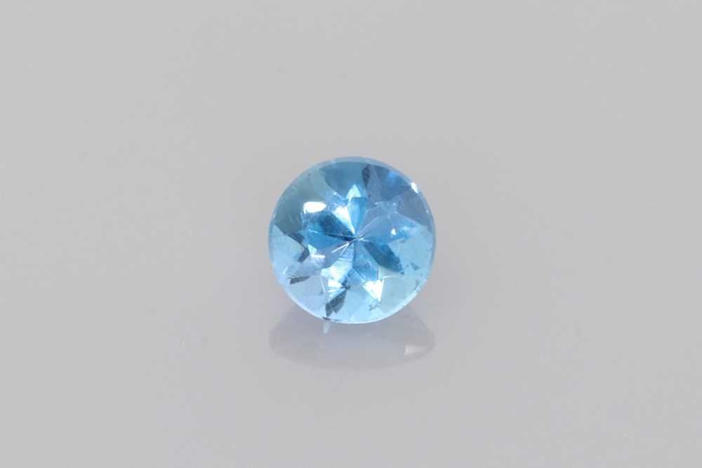 AQUAMARINE FACETED 0.26ct BLUE Deep BLUE SI MOZAMBIQUE NONE