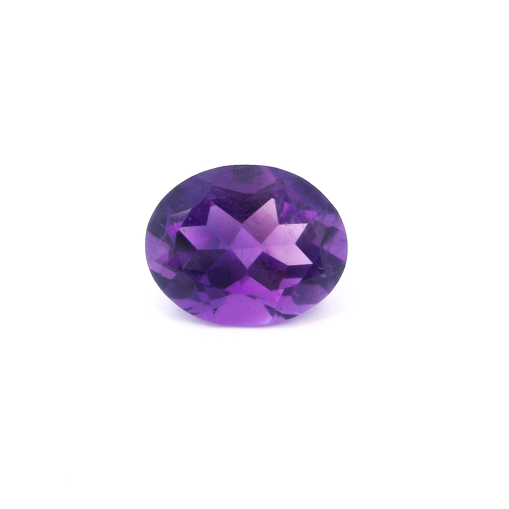 Ametyst 2,50 ct, purpurowy, szlif owalny