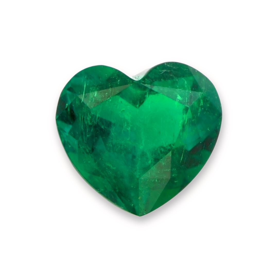 Szmaragd 3,25 ct, zielony, szlif serce