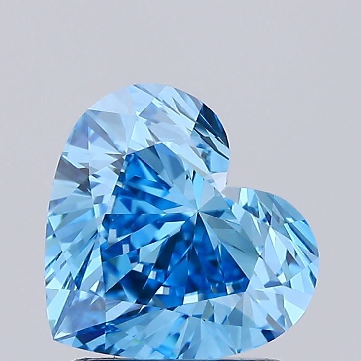1.52-carat heart diamond with null color, null cut, and VVS2 clarity.