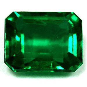 Szmaragd 1,74 ct, zielony, szlif szmaragdowy