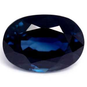 Szafir 1,22 ct, niebieski, szlif owalny