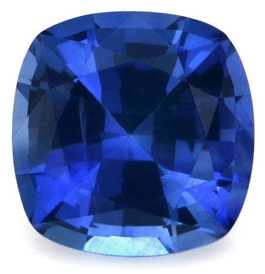 Szafir 1,47 ct, niebieski, szlif cushion