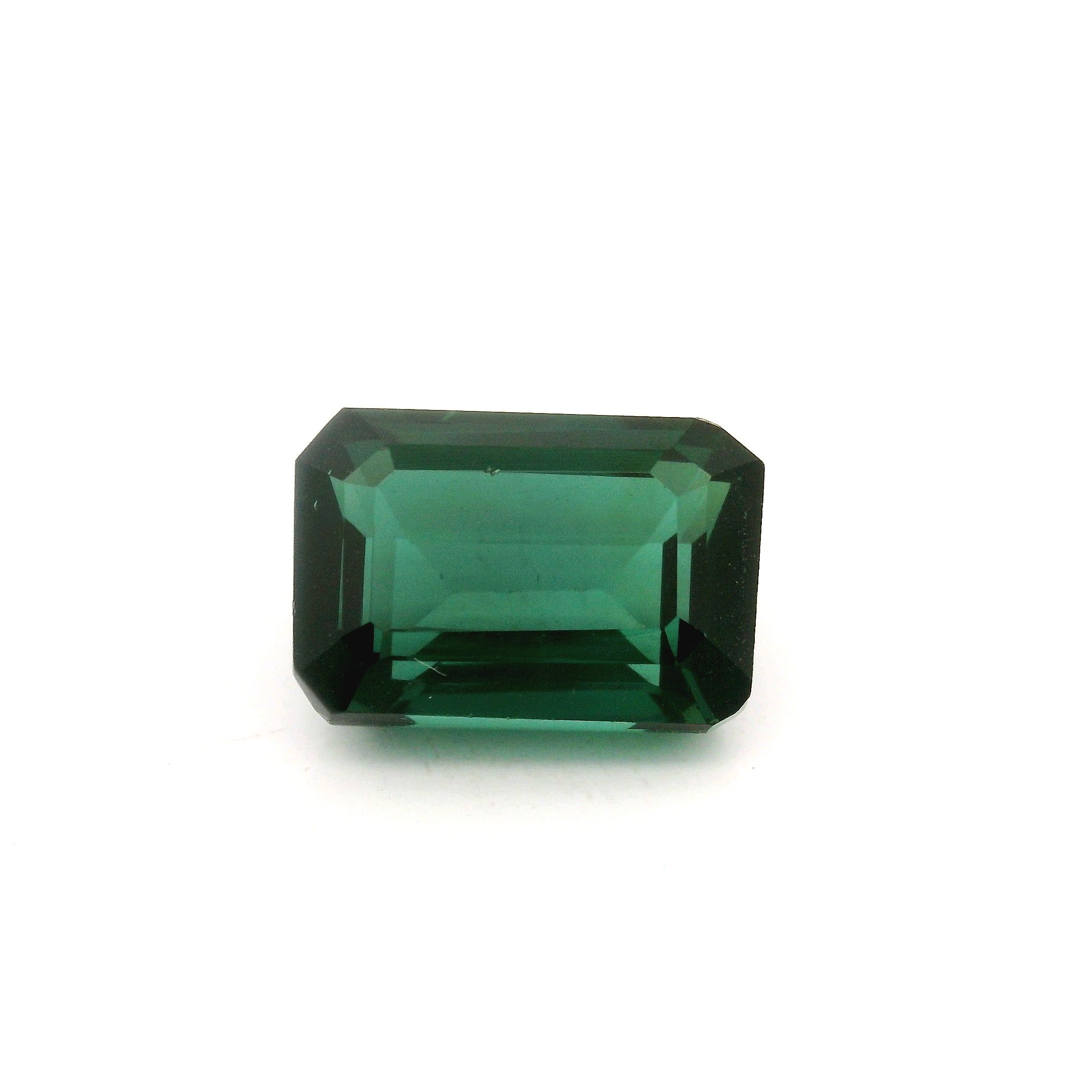 Turmalin 4,84 ct, zielony, szlif ośmiokątny