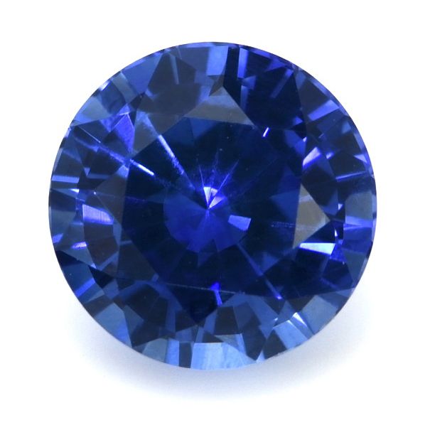 Szafir 1,26 ct, niebieski, szlif okrągły
