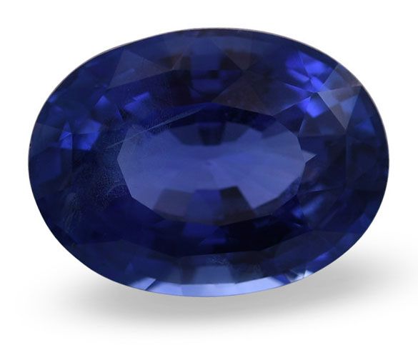 Szafir 7,42 ct, niebieski, szlif owalny