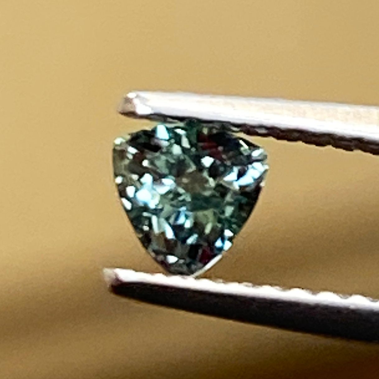 SAPPHIRE FACETED 0.31ct GREEN Green EC UNITEDSTATES HEATED
