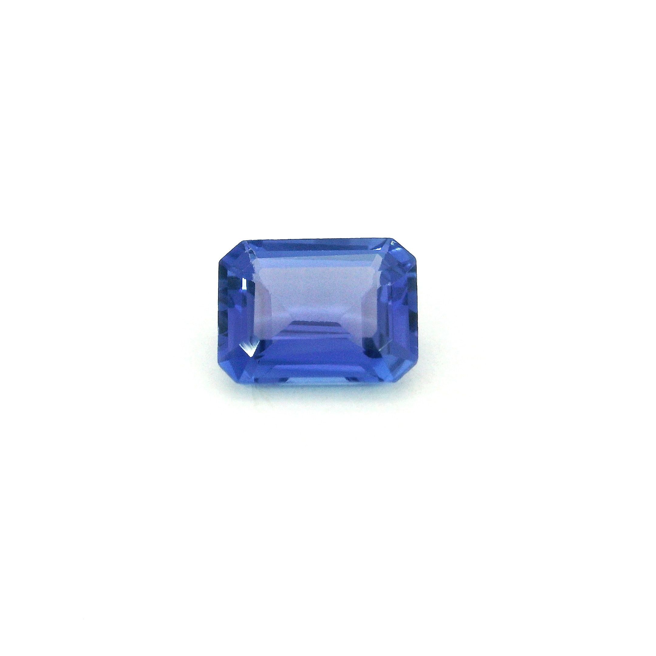 Tanzanit 1,51 ct, fioletowy, szlif szmaragdowy