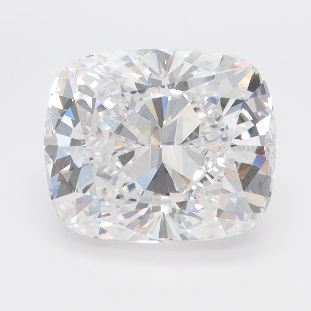 4.51-carat cushion diamond with D color, null cut, and VVS1 clarity.