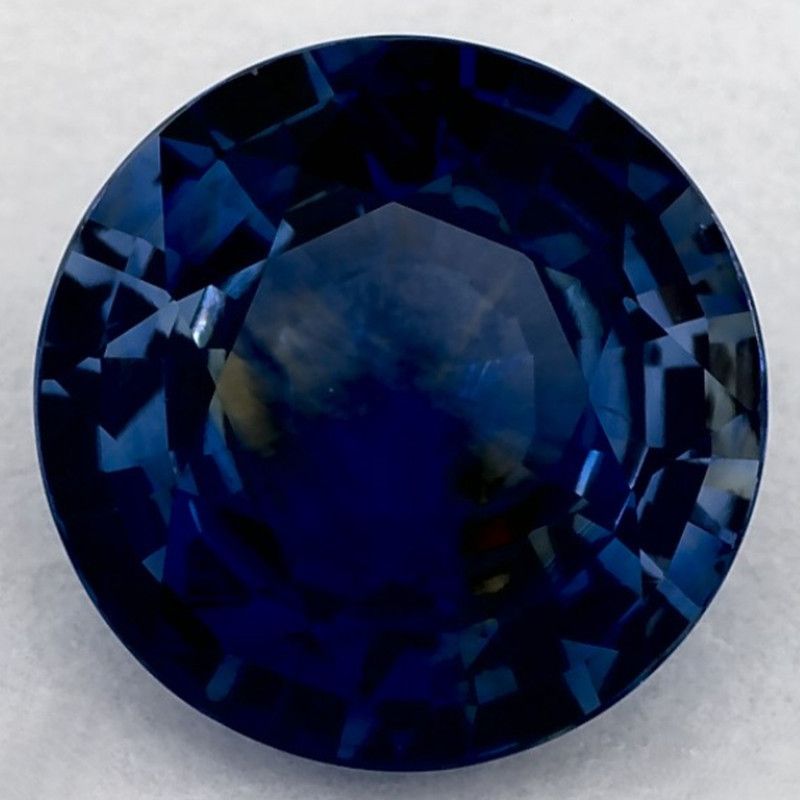 Szafir 2,07 ct, niebieski, szlif okrągły
