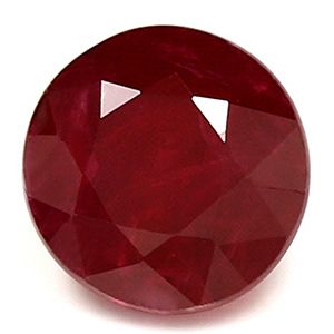 RUBY FACETED 1.33ct RED Deep Red SI REST_OF_AFRICA HEATED