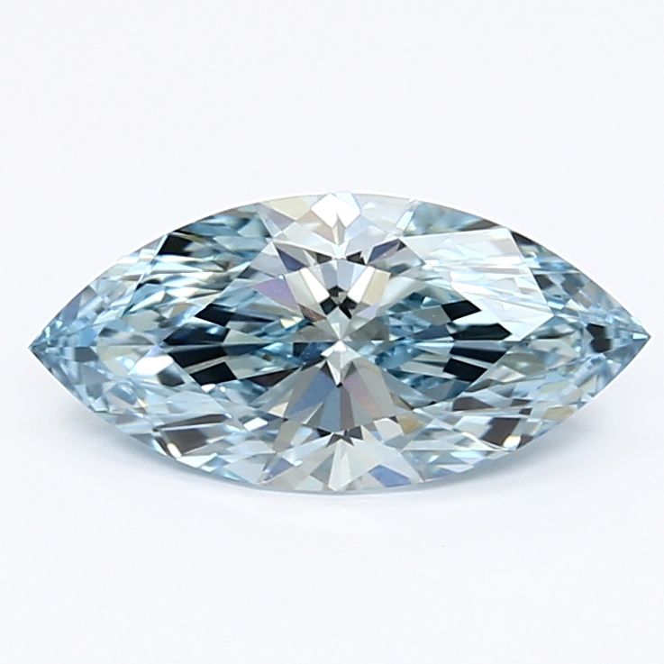 1.04 CT Fancy Vivid Blue MARQUISE