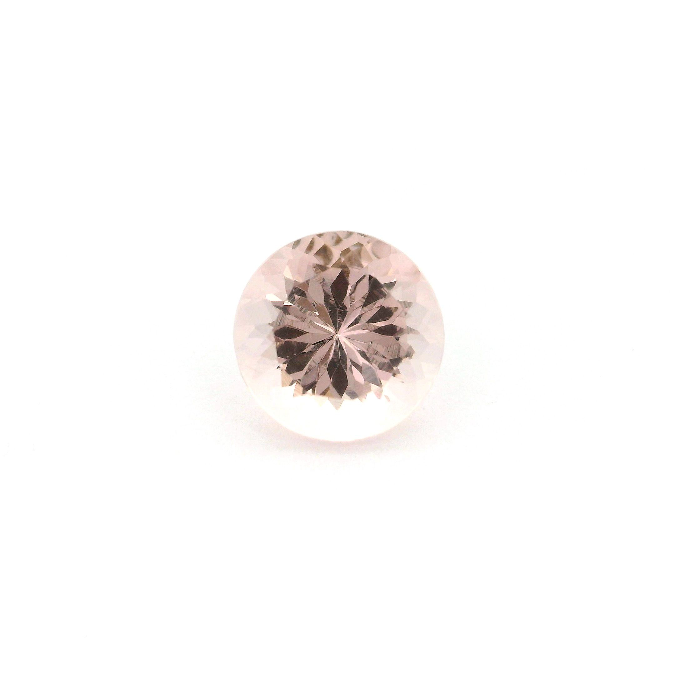 Morganit 2,55 ct, różowy, szlif okrągły