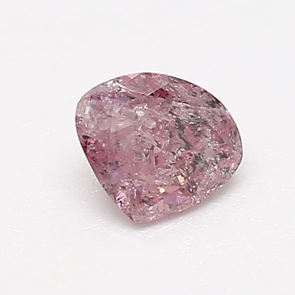 0.55 カラット ハート ファンシー ピンク 天然 ダイヤモンド