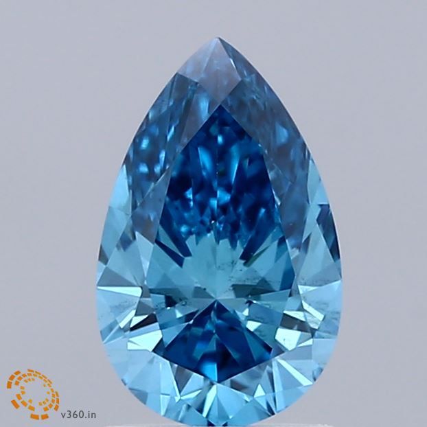 1.0 CT Fancy Vivid Blue PEAR
