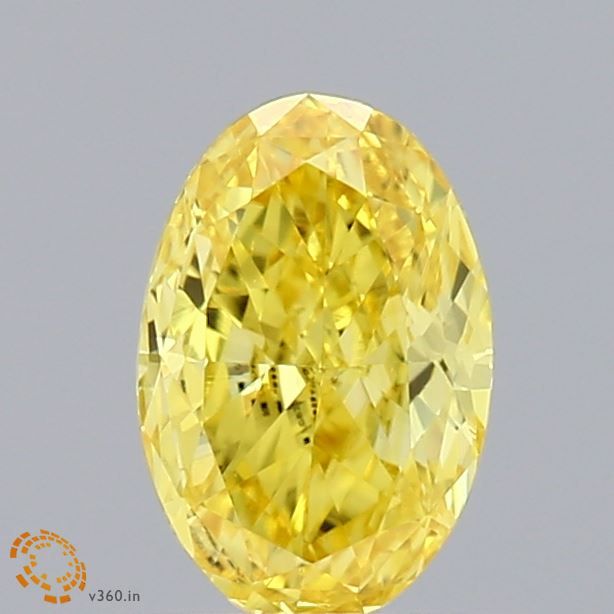 0.5 CT Fancy Vivid Yellow OVAL