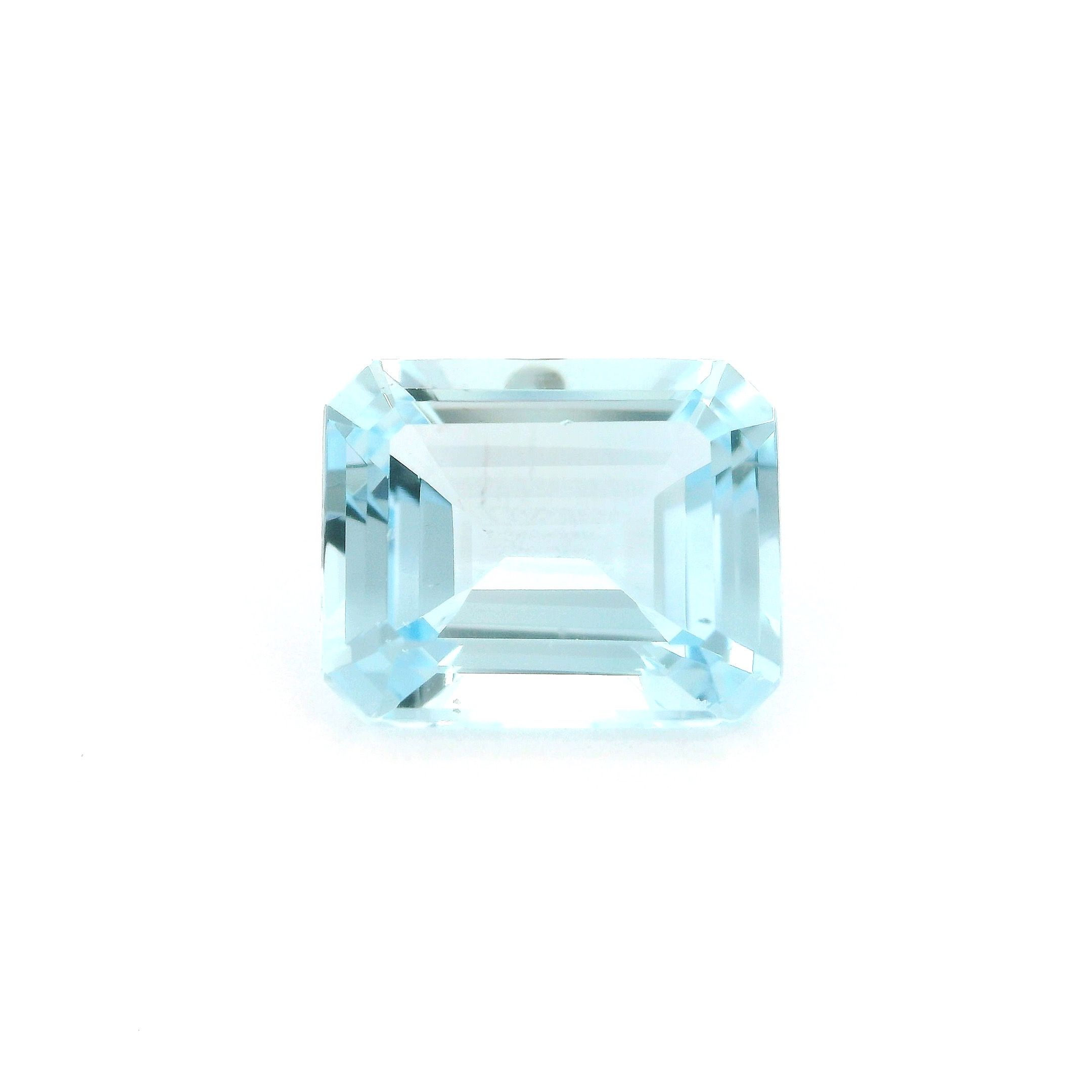 Akwamaryn 4,03 ct, niebieski, szlif ośmiokątny