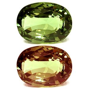 Aleksandryt 1,97 ct, zielony, szlif owalny