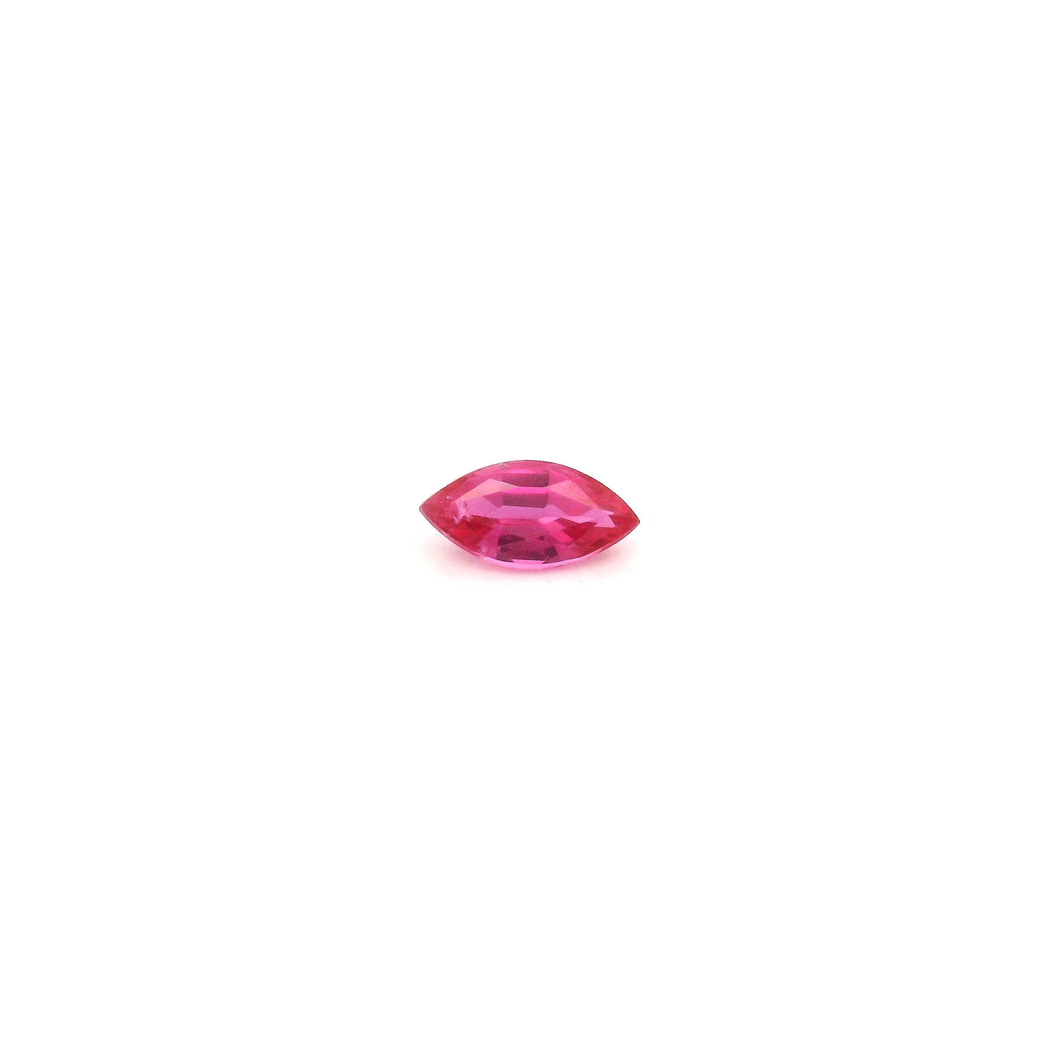 RUBY FACETED 0.23ct RED Intense SI MOZAMBIQUE NONE