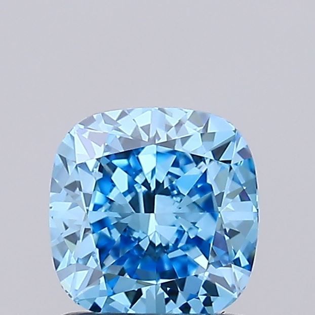 1.02 CT Fancy Vivid Blue CUSHION MODIFIED