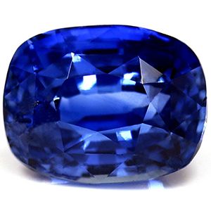 Szafir 2,38 ct, niebieski, szlif cushion