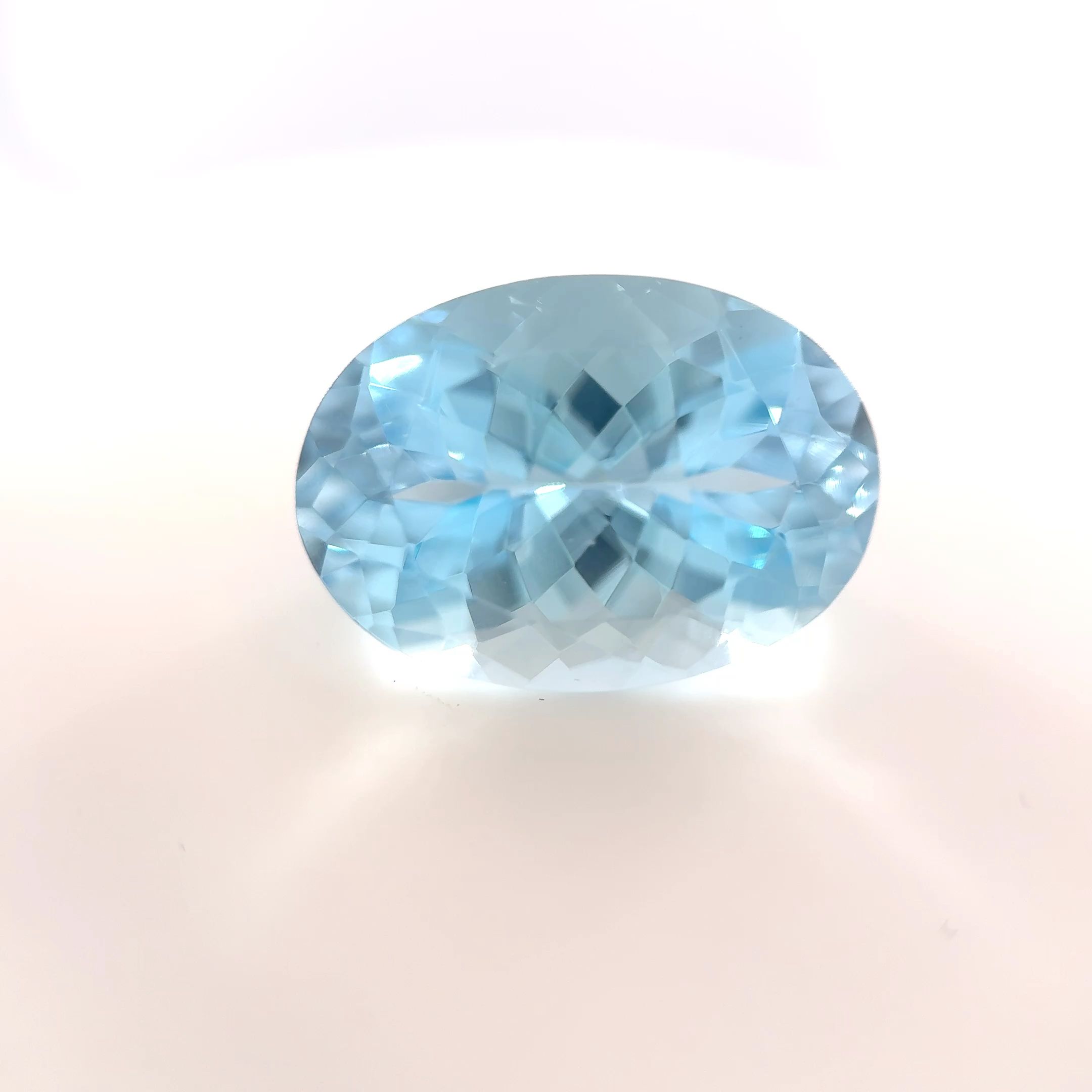 AQUAMARINE FACETED 5.54ct BLUE Vivid medium EC MADAGASCAR HEATED