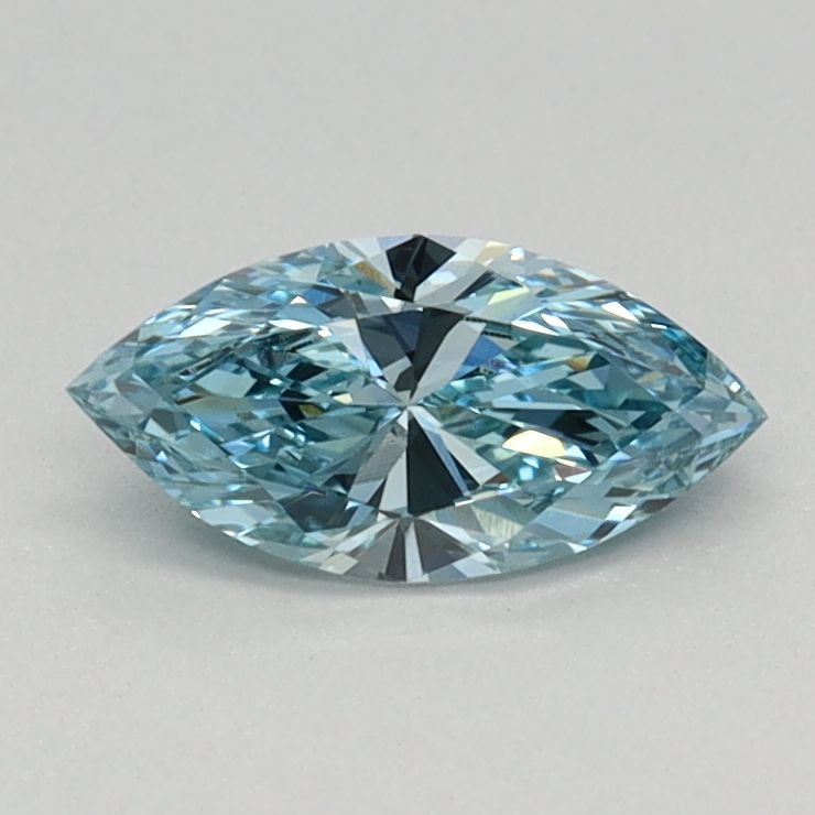 0.38 CT Fancy Vivid Blue MARQUISE