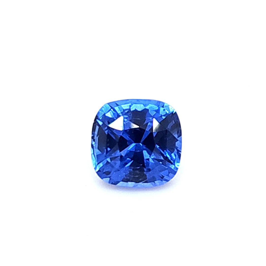 SAPPHIRE FACETED 3.03ct BLUE Blue EC SRILANKA HEATED
