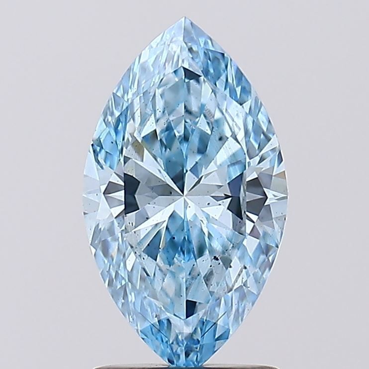 1.51 CT Fancy Vivid Blue MARQUISE