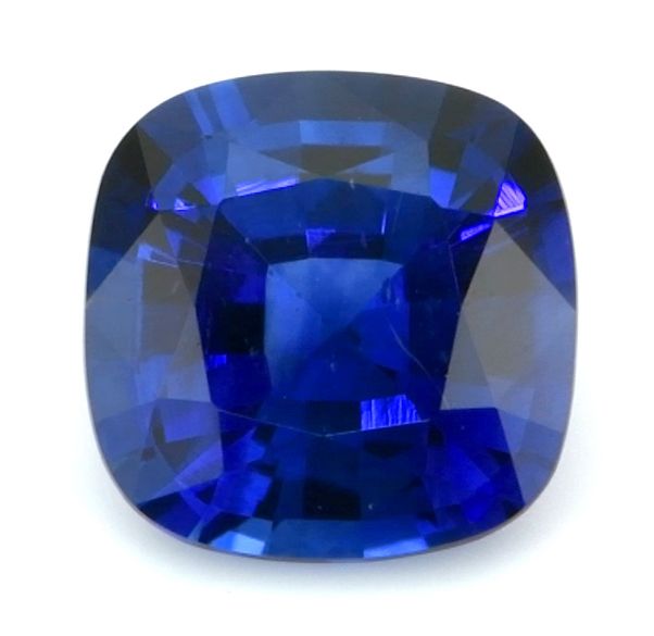 Szafir 1,26 ct, niebieski, szlif cushion