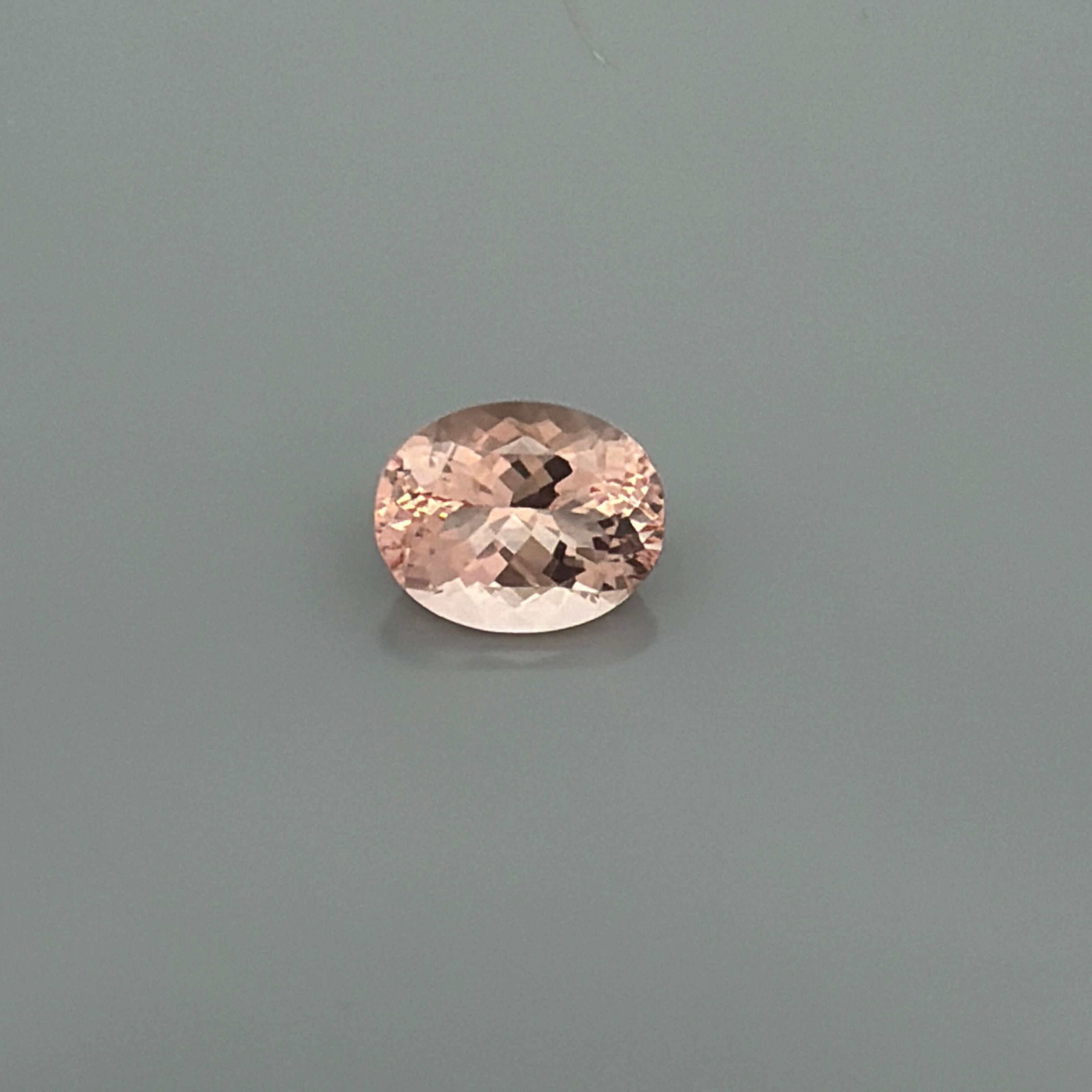 Morganit 4,28 ct, różowy, szlif owalny