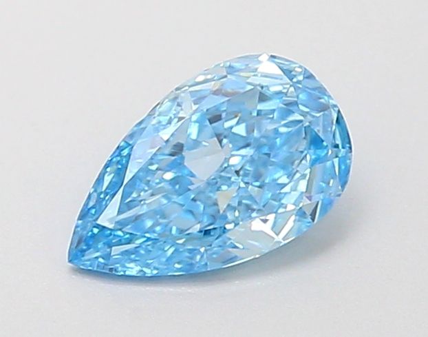 0.45 CT Fancy Vivid Blue OVAL