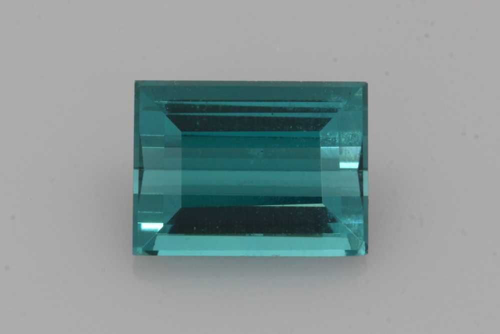 Turmalin 1,75 ct, morski, szlif bagietka